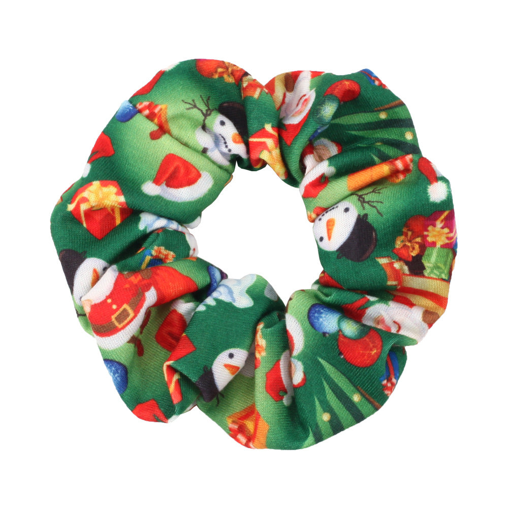 Wholesale Christmas Snowman Bell Santa Claus Deer Antler Hat Large Intestine Hairband